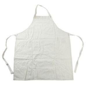 White Canvas Artist Apron