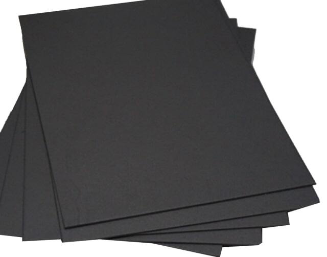 CARDBOARD DOUBLE SIDED 200GSM BLACK