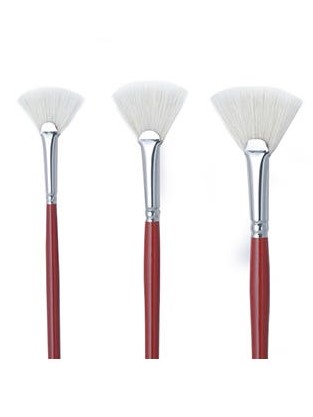 Art Spectrum Brush Series 1000 Interlocked Hog Bristle Fan #6