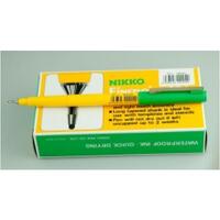 NIKKO 99L EXTRA FINE POINT MARKER GREEN PACKET OF 12 OF ONE COLOUR