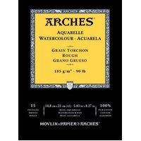 Arches Watercolour Pad 185Gsm A3 Rough 15 Sheets