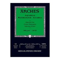 Arches Watercolour Pad 300Gsm A5 Medium 12 Sheets