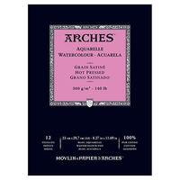 Arches Watercolour Pad 300Gsm A3 Smooth 12 Sheets