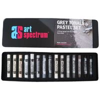 ART SPECTRUM SOFT PASTELS BOX SET OF 15 GREY TONAL