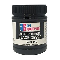 ART SPECTRUM ARTISTS GESSO 250ML (BLACK)