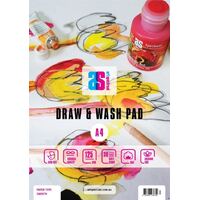 ART SPECTRUM DRAW AND WASH PAD 125GSM A5 30 SHEET PAD SMOOTH FINISH