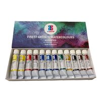 ART SPECTRUM ARTIST QUALITY WATER COLOUR SET OF 12 X 10ML TUBES ASSORTED SERIES 1 COLOURS
