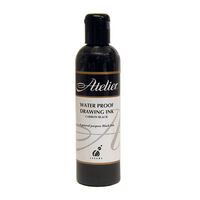 ATELIER ARTISTS QUALITY WATER BASED DRAWING INK 250ML BLACK