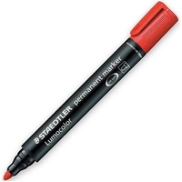 Bullet Tip Permanent Marker 2Mm Red Box Of 10 Of One Colour