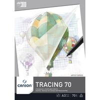 CANSON TECHNICAL DRAWING CANSON BALLOON 70/75GSM PAD 50 SHEETS TRACING PAD A3