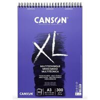 Canson White Drawing & Art Book Xl Range 300Gsm Pad 15 Sheets Xl Mix Media A5
