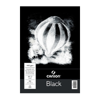 Canson Grahic Arts Canson 240Gsm Pad 20 Sheets Deep Black Sheets A4