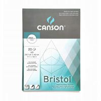 Canson Graphic Arts Canson 250Gsm Pad 20 Sheets Bristol Paper, Very Smooth A4