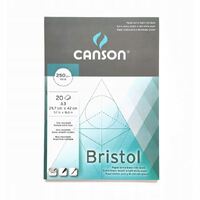 Canson Graphic Arts Canson 250Gsm Pad 20 Sheets Bristol Paper, Very Smooth A3