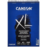 Canson White Drawing & Art Book Xl Range 300Gsm Pad 30 Sheets Xl Mix Media A3