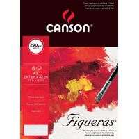 *Limited Stock* Figueras 290 Canvas Pad 19X25Cm 10Sh 