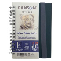 Canson Art Books 300Gsm Pro Mixed Media Portrait 32 Sheets  A5 