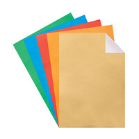 COLOURED ALUMINIUM EMBOSSING FOIL A4 BLUE,RED,GREEN,COPPER AND GOLD 2 OF EACH