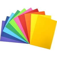 CARDBOARD DOUBLE SIDED 225GSM 510 X 640MM PACKET OF 100 ASSORTED COLOURS