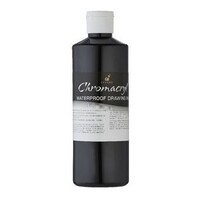 Chromacryl Waterbased Black Drawing Ink 500Ml Student Quality