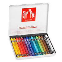 CARAN D ARCHE NEOCOLOUR 1 WAX/OIL CRAYONS TIN OF 15 ASSORTED COLOURS