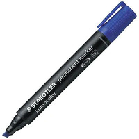 Chisel Tip Permanent Marker 2-5Mm Blue Box Of 10 Of One Colour
