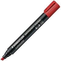 Chisel Tip Permanent Marker 2-5Mm Red Box Of 10 Of One Colour