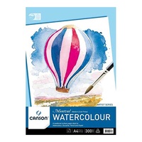 CANSON MONTVAL WATERCOLOUR PAD 300GSM A4 12 SHEET COLD PRESSED