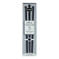Now Discontinued Coates Willow Charcoal Thick 8Mm Tube Of 3