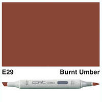 COPIC CIAO SINGLE MARKERS BURNT UMBER E29