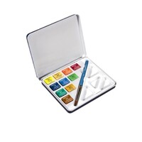 Daler Rowney Aquafine Mini Travel Tin 10 Half Pan