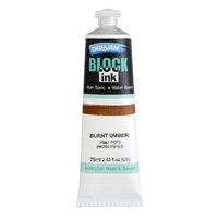 Derivan Block Ink 75Ml Burnt Umber