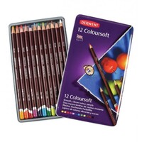 DERWENT COLOURSOFT PENCILS SET OF 12 ASSORTED