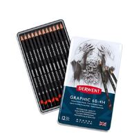 Derwent Graphic Pencil Sets, Designer Tin Of 12 Assorted Degrees