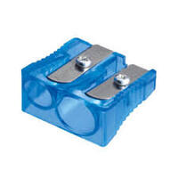 DOUBLE HOLE PLASTIC PENCIL SHARPENER BOX 24