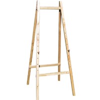 DOUBLE SIDED BLACKBOARD EASEL 740MM X 1690MM WITH 4 PEGS