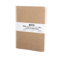 DERIVAN SKETCHBOOK A5 KRAFTCOVER PK3