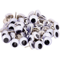 GOGGLE EYE PINS 10MM PACKET OF 100