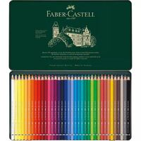 FABER-CASTELL ALBRECHET DURER ARTISTS QUALITY WATER SOLUBLE PENCILS, TIN OF 36 ASSORTED COLOURS