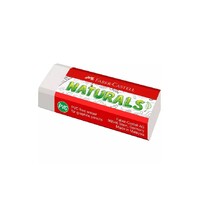 FABER-CASTELL NATURALS PVC FREE ERASERS LARGE BOX OF 20