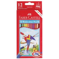 FABER-CASTELL AQUARELLE RED RANGE BOX OF 12 ASSORTED COLOURS