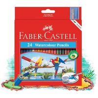 FABER-CASTELL AQUARELLE RED RANGE BOX OF 24 ASSORTED COLOURS