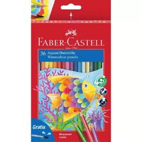 FABER-CASTELL AQUARELLE RED RANGE BOX OF 36 ASSORTED COLOURS