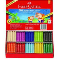 Faber-Castell Jumbo Wax Crayons Class Set Of 200