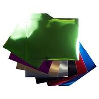 FOIL BOARD (MIRROR LIKE FINISH) A4 PACKET OF 50 ASSORTED COLOURS