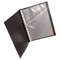 QUILL FIXED POCKET DISPLAY BOOK, 20 POCKETS A4 