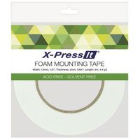 FOAM MOUNTING TAPE 2MM THICK 12MM X 4 METRE ROLL
