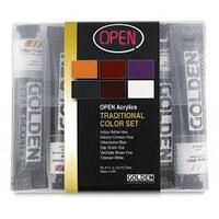 GOLDEN OPEN ACRYLIC INTRO SET 6 X 22ML TRADITIONAL