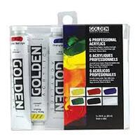 GOLDEN INTRODUCTORY SET 6 X 22ML HEAVY BODY ACRYLICS