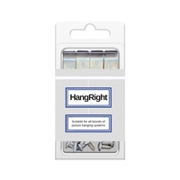 GALLERY HANGING SYSTEMS HANGRIGHT CLIPS PKT OF 10
